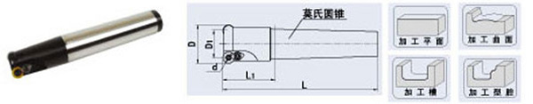 可轉(zhuǎn)位圓刀片立銑刀